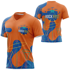 Unisex 160 GSM Brushed Milk Silk Sublimation V-Neck Short Sleeve T-shirt