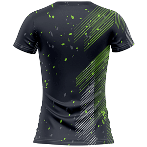 Women's 180 GSM Spandex Milk Silk Sublimation Performance V-Neck T-shirt