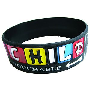 Debossed Color Filled Wristband