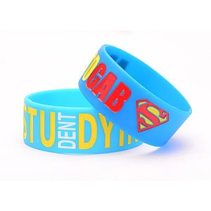 Debossed Color Filled Wristband