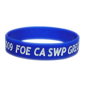 Debosseded Color Filled Wristband
