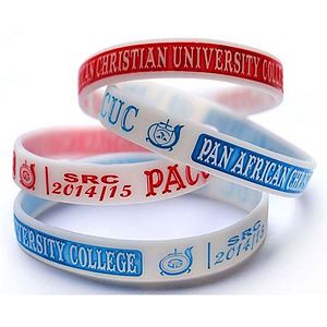 Debossed Color Filled Wristband