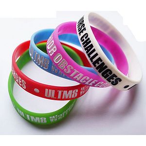 Debossed Color Filled Wristband