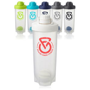 Olympian Plastic 24 oz Shaker Bottles with Mixer