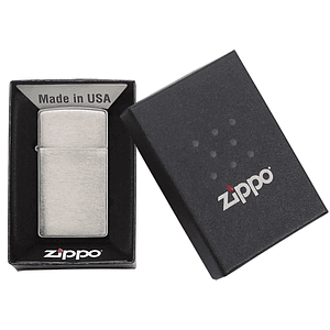 Zippo® USA-Made Slim Matte Chromes Windproof Lighter