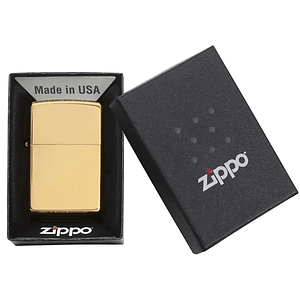 Zippo® USA-Made Windproof Classic High Polish Brass Lighter