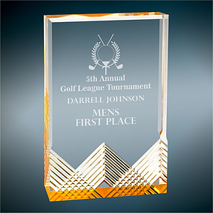 5" x 7" Azure Apex Mirage Acrylic Award