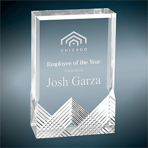 3.5" x 5" Gilded Apex Mirage Acrylic Award