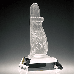 Handcrafted Pate de Verre Crystal Award