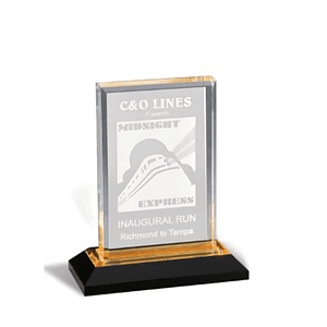 Gold Beveled Impress Acrylic Award
