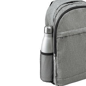Solid Color Heather Lite Laptop Backpack W/ Braided Handle