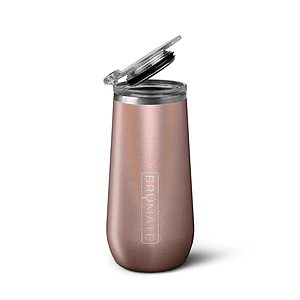 12 oz BruMate® Stainless Steel Insulated Champagne Glitter Flute