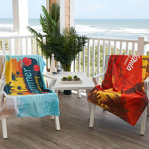 35" x 60" Sublimated Deluxe Beach Towel