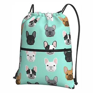 Premium Sublimated Drawstring Cinch Up w/ Zipper Pocket Backpack (14" x 17")