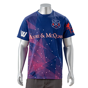 100% Cotton Full Color Pigmented Digital Print Men's Short Sleeve T-Shirt - 5.3 oz