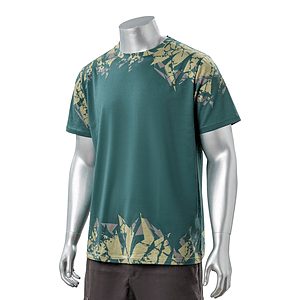 100% Cotton Full Color Reactive Digital Print Men's Short Sleeve T-Shirt - 5.3 oz