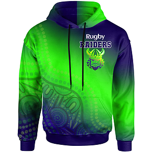 100% Cotton Full Color Fluorescent Digital Print Men's Pullover Hoodie w/ Pocket - 7.4 oz