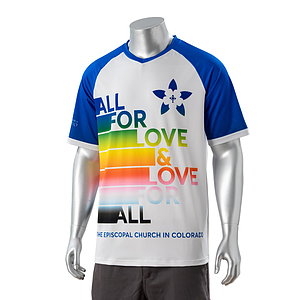 100% Cotton Full Color Fluorescent Digital Print Men's Raglan V-Neck T-Shirt - 5.3 oz