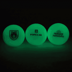 Glow in the Dark Golf Balls with Custom Imprints