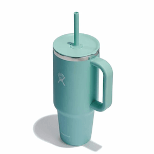 40 oz Hydro Flask® Stainless Steel Insulated Travel Tumbler w/ Handle & Straw