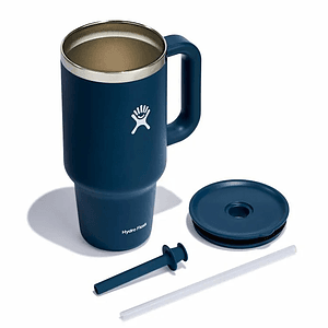 32 oz Hydro Flask® Stainless Steel Insulated Travel Tumbler w/ Handle & Straw