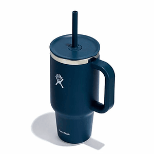 32 oz Hydro Flask® Stainless Steel Insulated Travel Tumbler w/ Handle & Straw