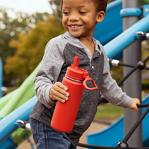 20 oz Hydrapeak® Stainless Steel Insulated Mini Water Bottle w/ Straw Lid