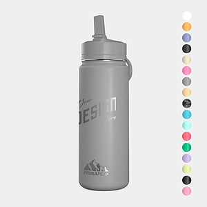 20 oz Hydrapeak® Stainless Steel Insulated Mini Water Bottle w/ Straw Lid