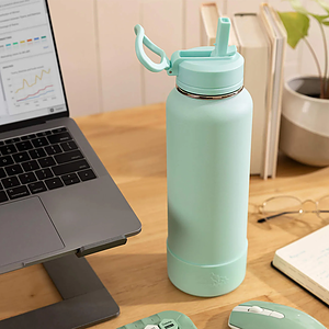 32 oz Hydrapeak® Stainless Steel Insulated Sport Water Bottle w/ Straw Lid