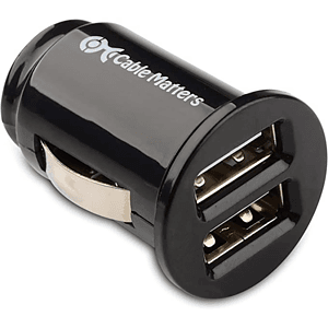 iTAGL Smart NFC Digital Business 2-Port USB Car Charger