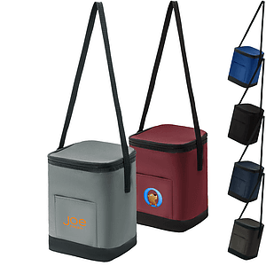 600D Solid color Insulated Lunch Bag with Adjustable Handles