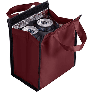 210D Insulated Lunch Tote Bag w/ Self Fabric Handles