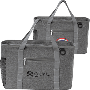 Heather Lite Insulated Lunch Bag with Zipper Pockets
