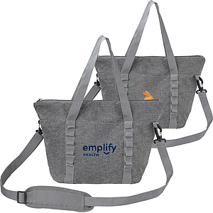 Heather Lite Insulated Lunch Bag with Strap and Pockets