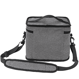 Heather Lite Insulated Lunch Bag w/ Top Handle & Crossbody Strap