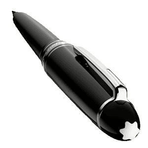 MONTBLANC® Meisterstück Luxury Platinum-Coated Midsize Ballpoint Pen w/ Gift Box