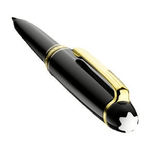 MONTBLANC® Meisterstück Luxury Gold & Black Classique Ballpoint Pen w/ Gift Box