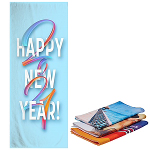 30″ X 60″ Sublimated Silk Touch Velour Beach Towel