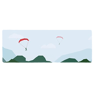 11.8" x 31.5" 3MM Gaming Mouse Pad with Rubber Backing