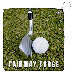 12" x 12" Sublimated Micro Fiber Golf Towel