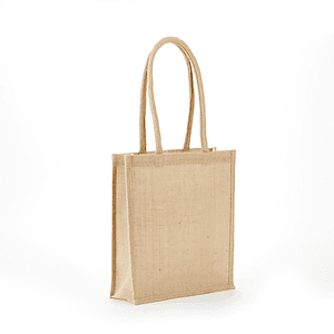 All-Natural Jute Book Bag with Rope Handles