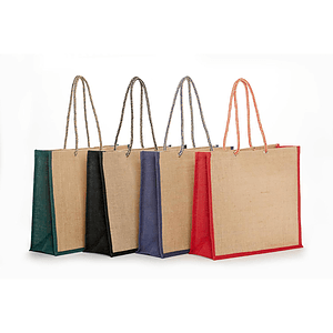 Stylish Jute Tote with Rope Handles
