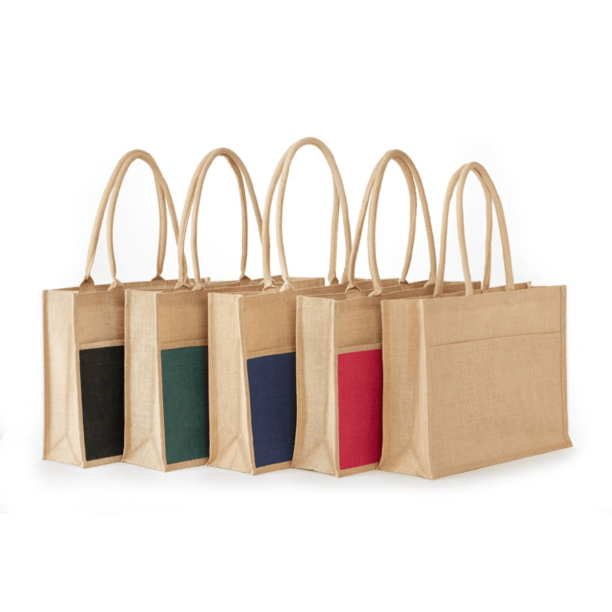 Eco-Friendly 2-Tone Jute Shopping Tote