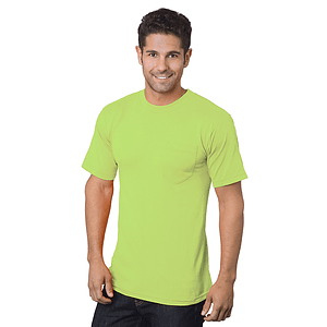 USA-Made Poly-Cotton Non-ANSI Safety T-Shirt with Pocket