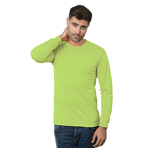 Non-ANSI USA-Made Poly-Cotton Safety Long Sleeve T-Shirt with Pocket