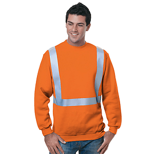 USA-Made Pre-Shrunk Class 2 Safety Sweatshirt