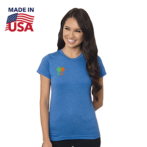 MADE IN USA Junior Fine Jersey Crew Tee