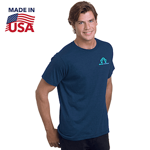 Super Soft USA-Made Fine Jersey Crew T-Shirt