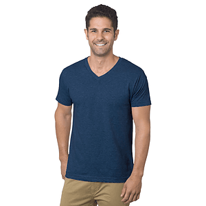 USA-Made Fine Jersey Crew V-Neck