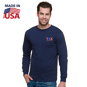 USA-Made Midweight Long Sleeve Crew Tee